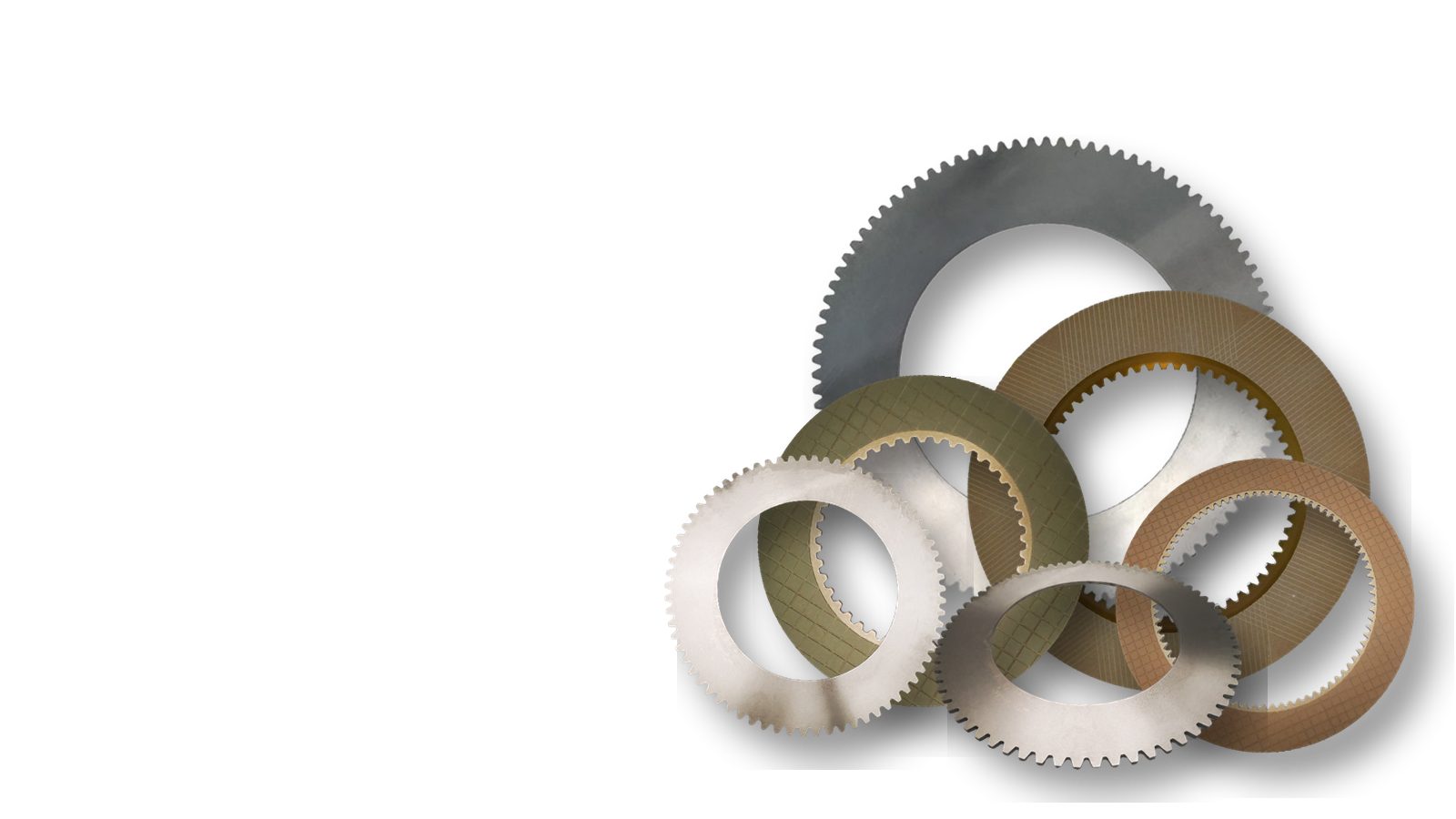 Kessler-compatible friction discs and steel separator plates including inner-tooth and outer-tooth styles